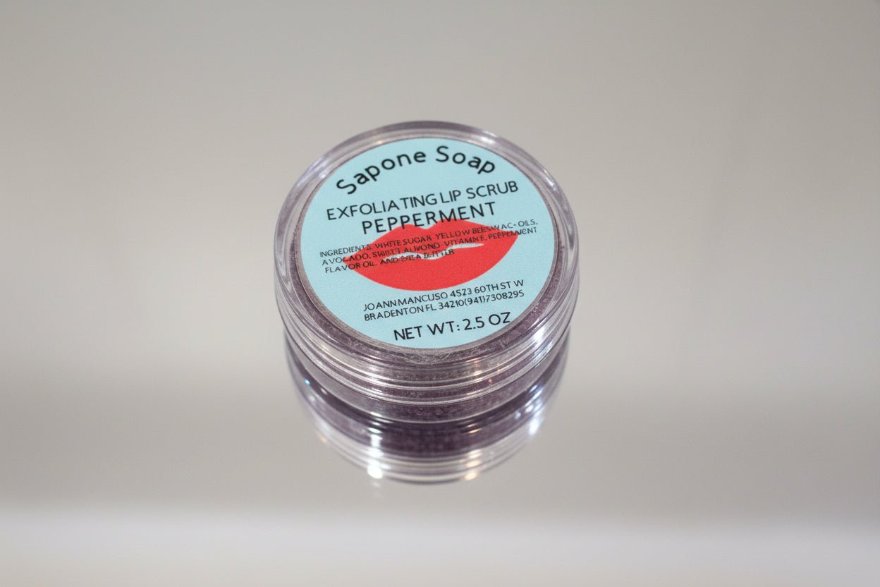 Sapone’s Peppermint Lip Scrup
