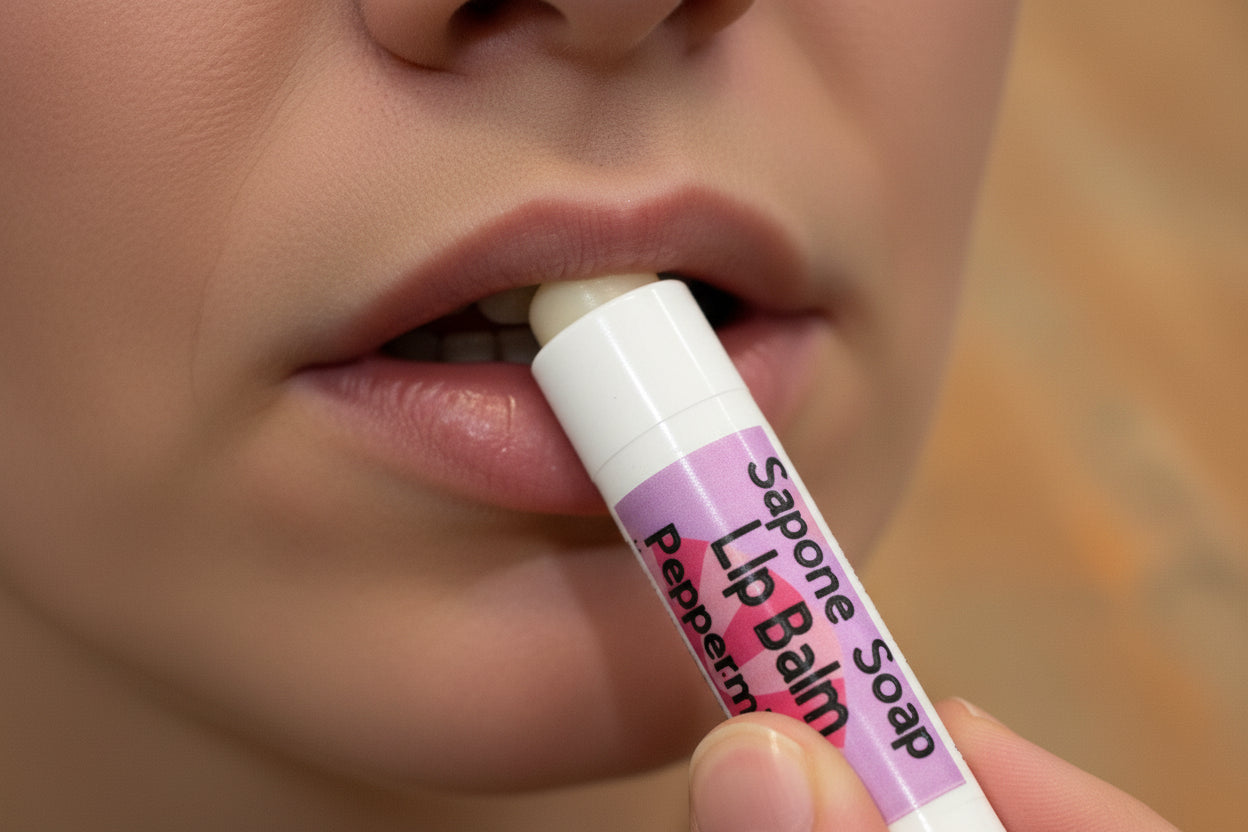Sapone’s Peppermint Flavored Lip Balm